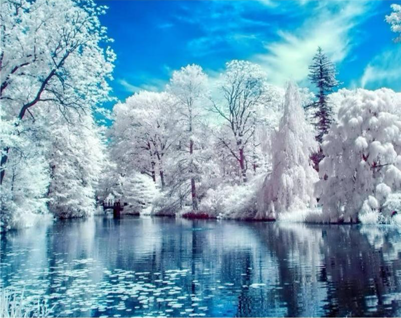 Diamond Painting - Winterlandschaft