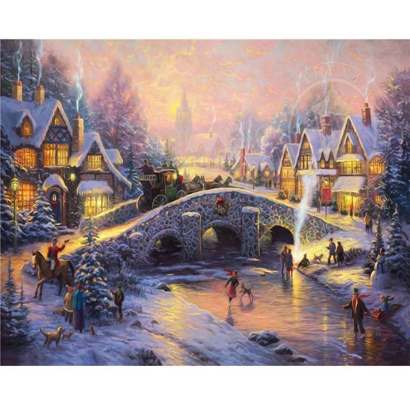 Diamond Painting -  Weihnachtsdorf