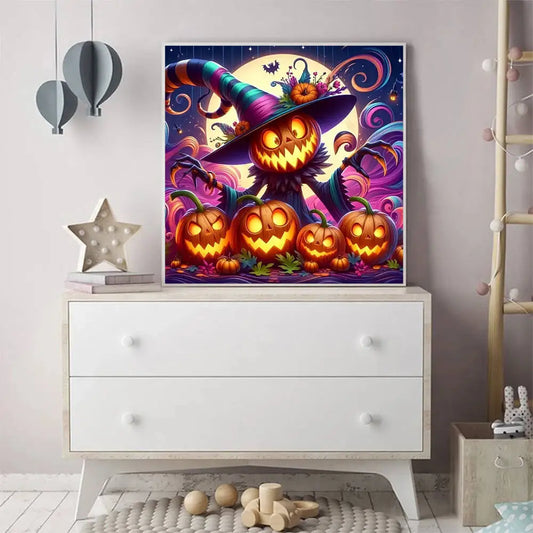 Diamond Painting - Kürbishexe
