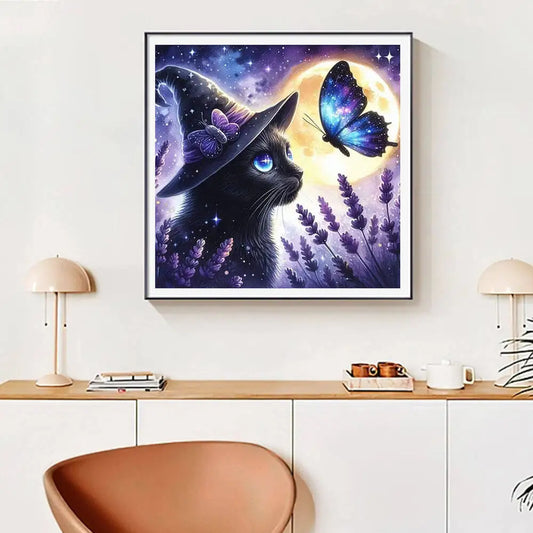 Diamond Painting - Magische Hexenkatze