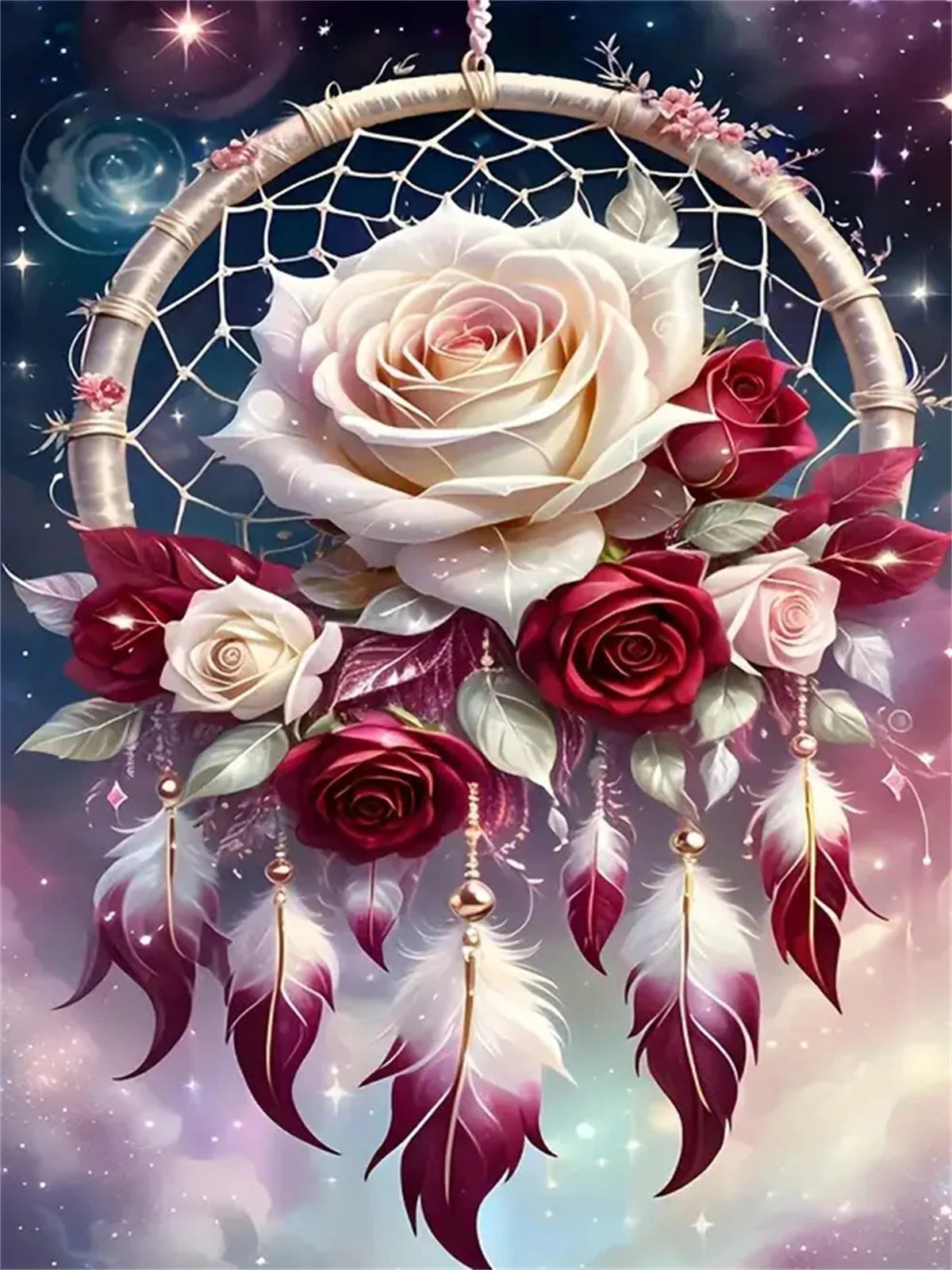 Rosen Traumfänger Diamond Painting