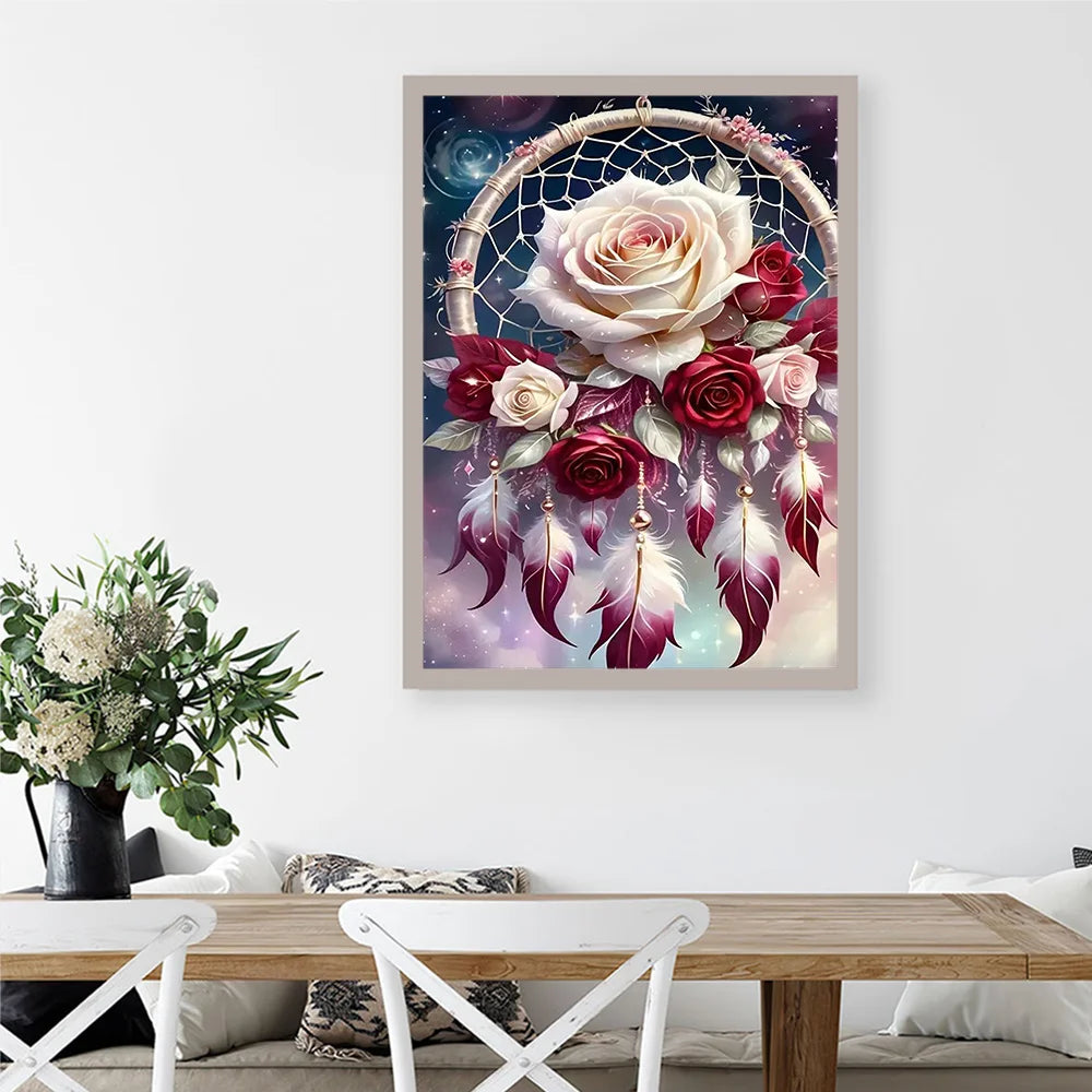 Rosen Traumfänger Diamond Painting