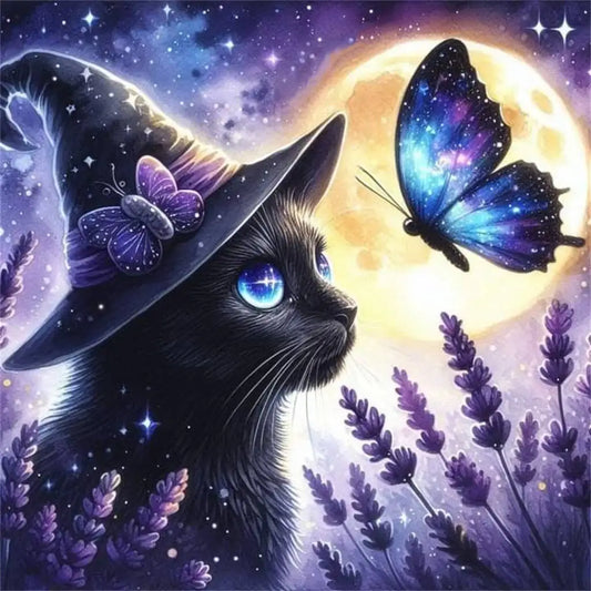Diamond Painting - Magische Hexenkatze