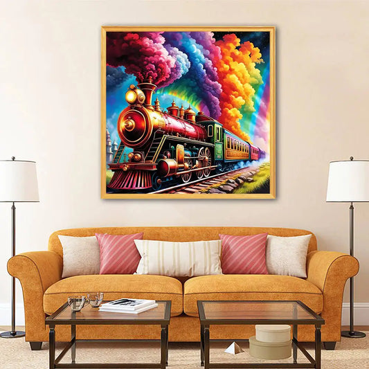 Diamond Painting - Magischer Regenbogen-Express