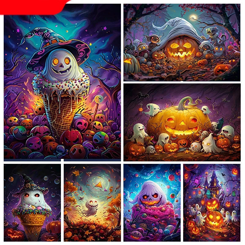 Schaurig-schöne Halloween Diamond Paintings